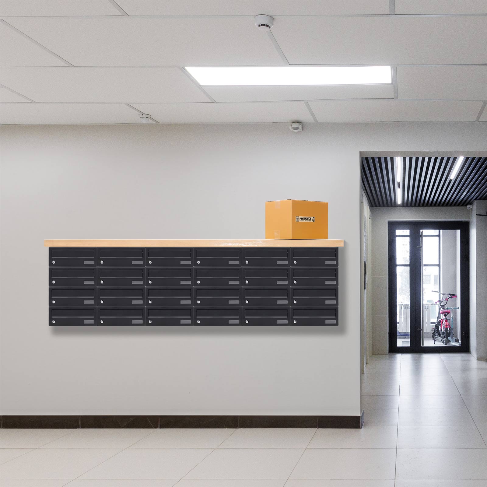 rottner-elmmz-hausbrieffachanlage-zylinder-black-t05830_anwenderbild-innen Rottner Briefkasten Modul ELM MZ BLACK