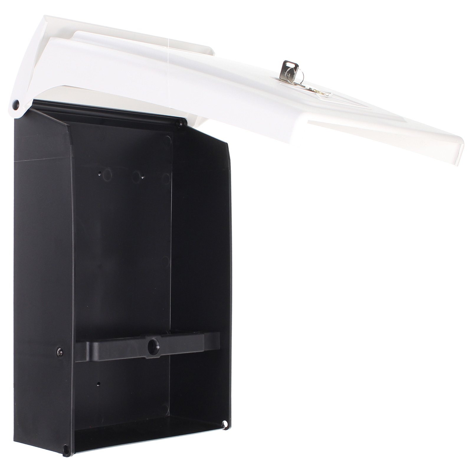 rottner-kunststoff-briefkasten-posta-schwarz-weiss-t06256_offen1 Rottner Kunststoff Briefkasten Posta schwarz weiß