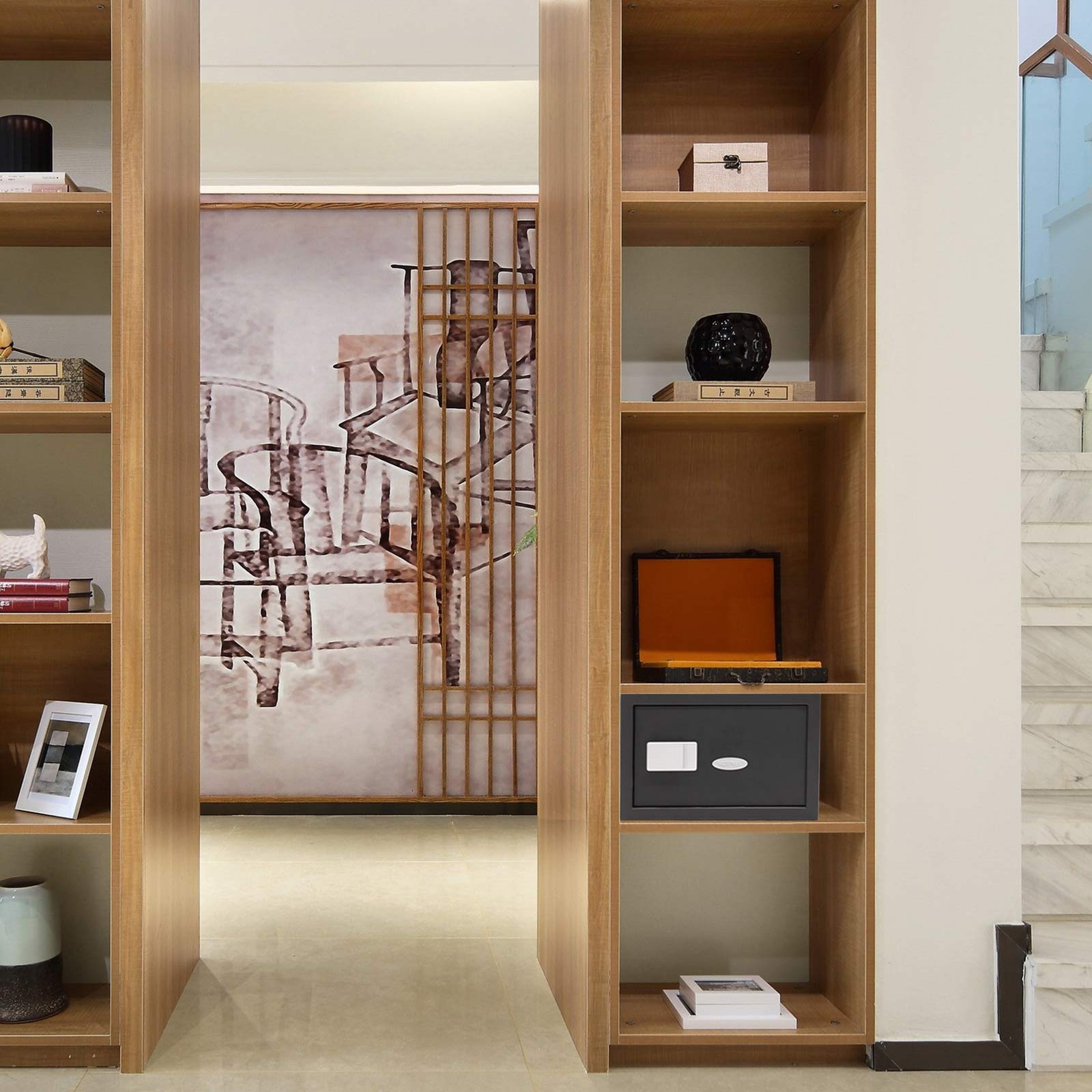 rottner-moebeltresor-fifty-safe-1-anthrazit-t06376_anwenderbild Rottner Möbeltresor Fifty Safe 1 Handy Öffnung schwarz