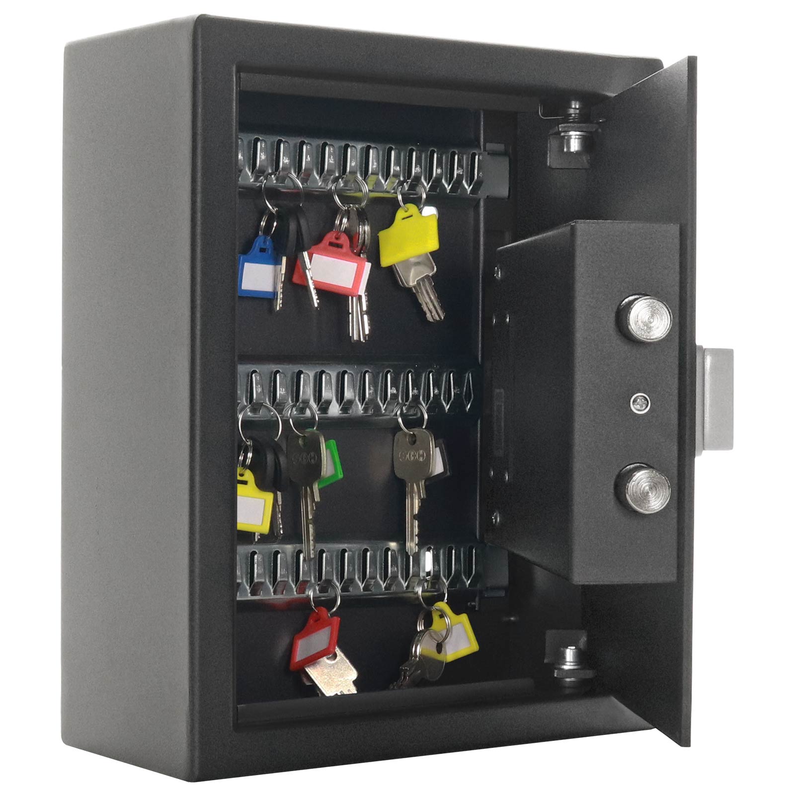 rottner-schluesselschrank-fifty-key-t06378_inhalt2 Rottner Schlüsseltresor Fifty Key mit Handy Öffnung schwarz
