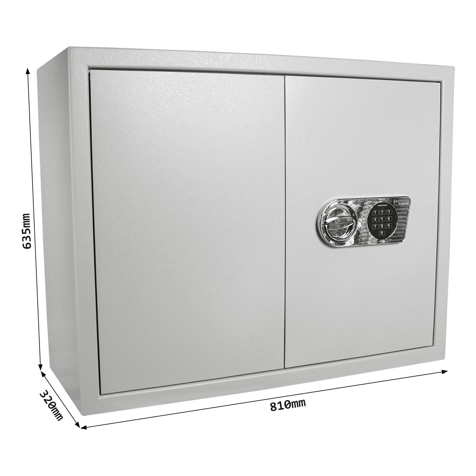 rottner-schluesseltresor-st-600-el-premium-t05159_abmessungen Rottner Schlüsseltresor ST 600 Elektronikschloss Premium lichtgrau