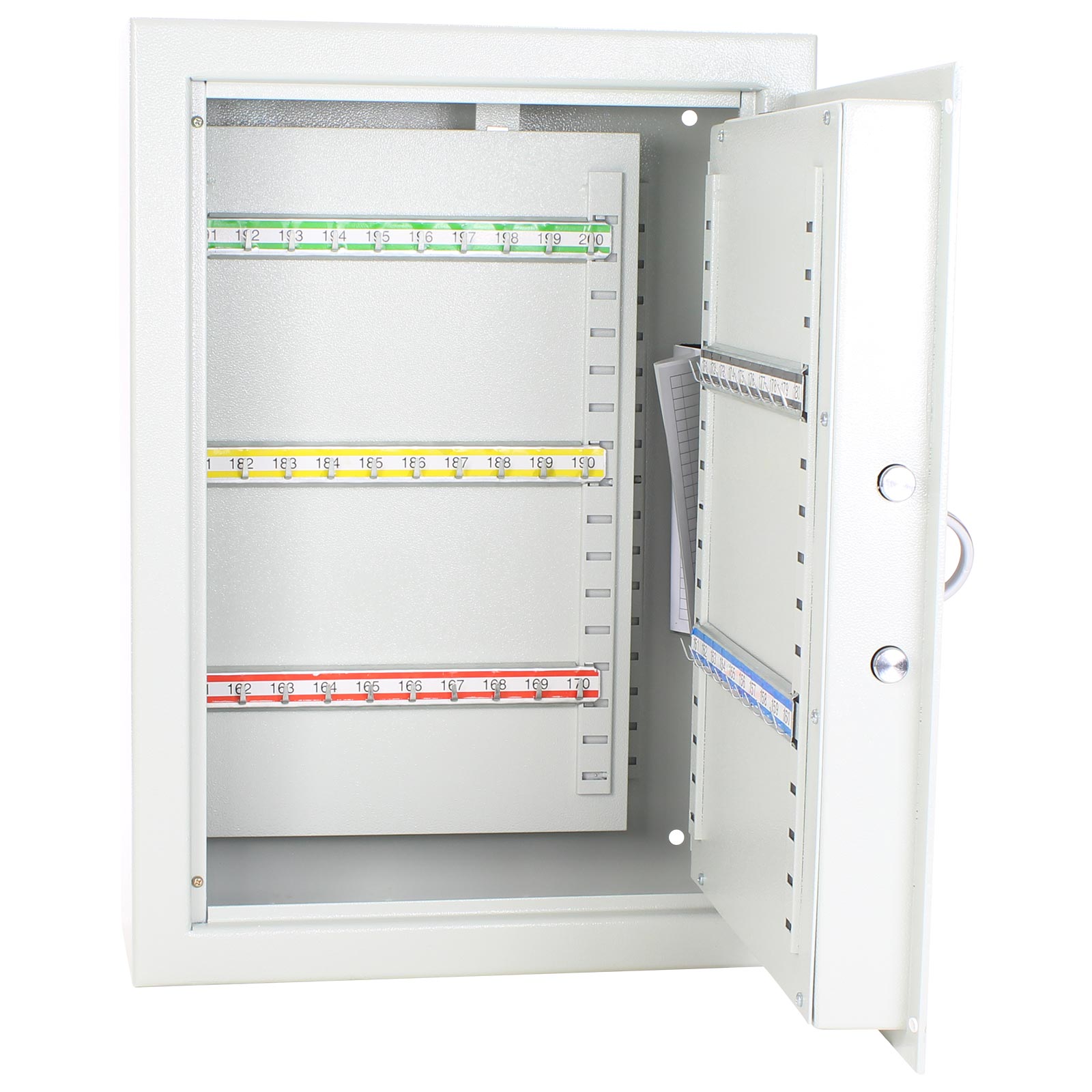 rottner-schluesseltresor-st150-el-premium-s00339_offen-op Rottner Schlüsseltresor ST 150 Premium Elektronikschloss grau