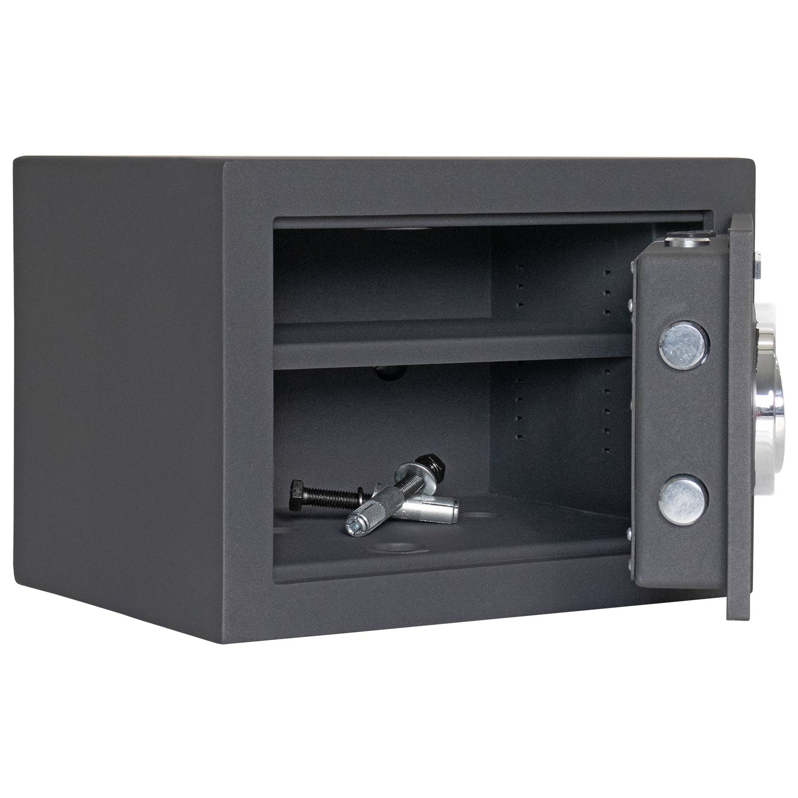 rottner-wertschutzschrank-en1-toscana-26-el-anthrazit-v2-t06527_offen Rottner Wertschutzschrank EN1 Toscana 26 Elektronikschloss anthrazit Sondermodell
