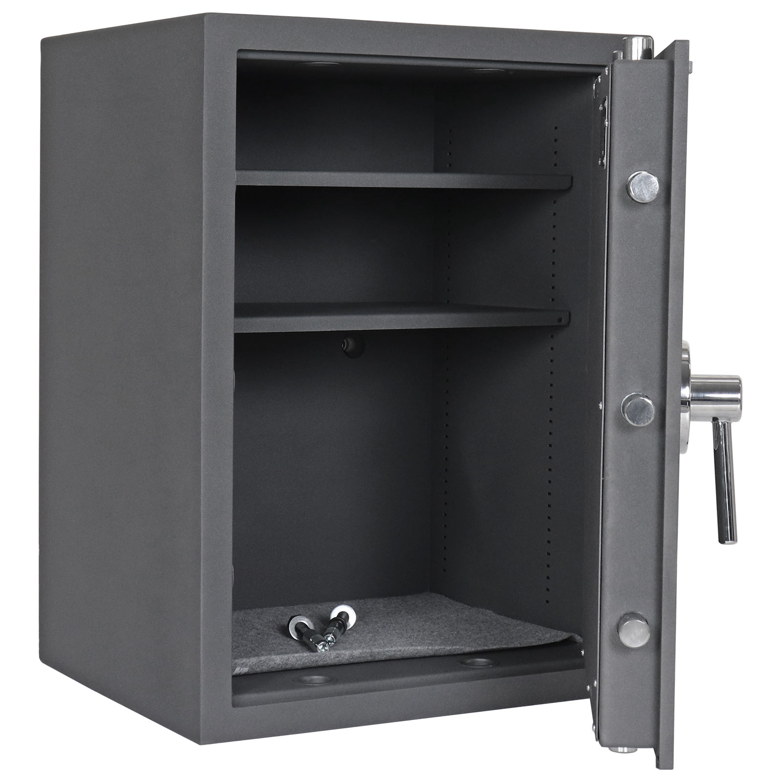 rottner-wertschutzschrank-en1-toscana-65-el-anthrazit-v2-t06529_offen Rottner Wertschutzschrank EN1 Toscana 65 Elektronikschloss anthrazit Sondermodell