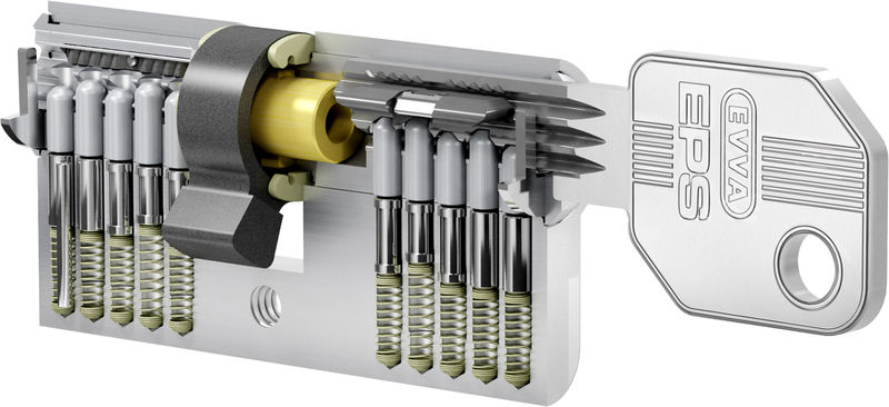 EVVA EPS KOMPAKT Schließzylinder inkl. 3 Schlüssel + SI-Karte