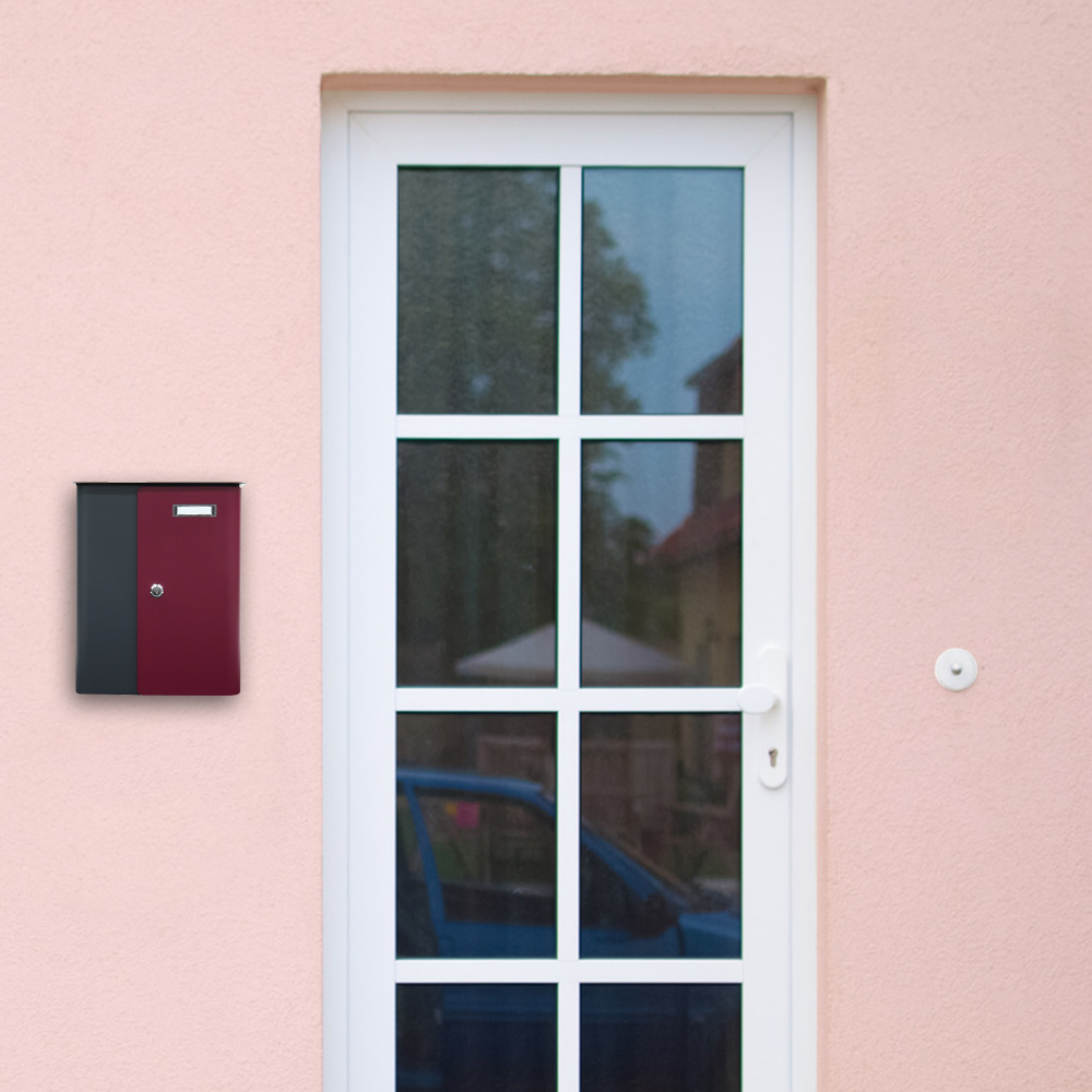 rottner-briefkasten-splashy-korpus-anthrazit-tuer-berry-s00314_anwenderbild.jpeg Rottner Briefkasten Splashy anthrazit  berry