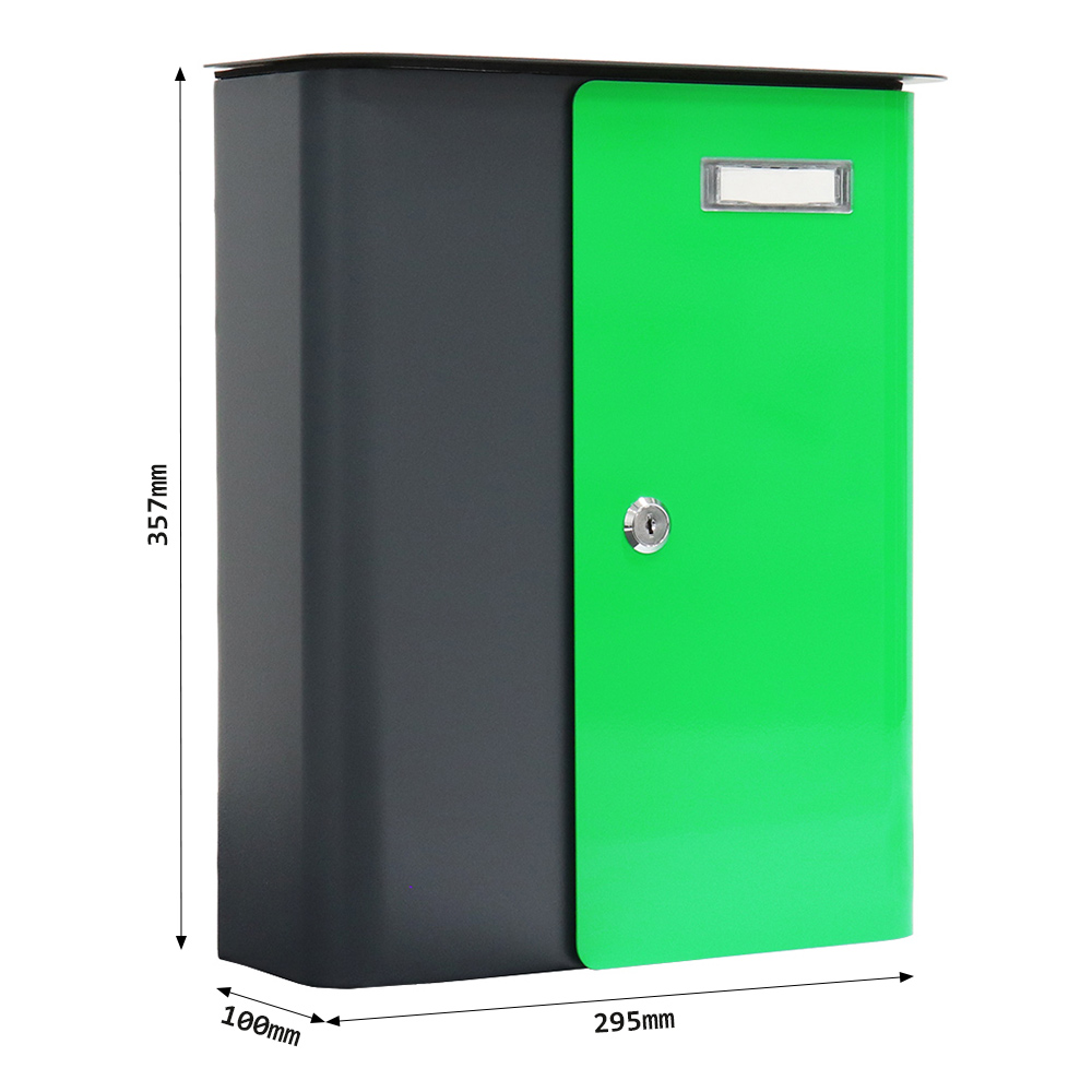 rottner-briefkasten-splashy-korpus-anthrazit-tuer-neon-gruen-s00317_abmessungen.jpeg Rottner Briefkasten Splashy  Aanthrazit neongrün