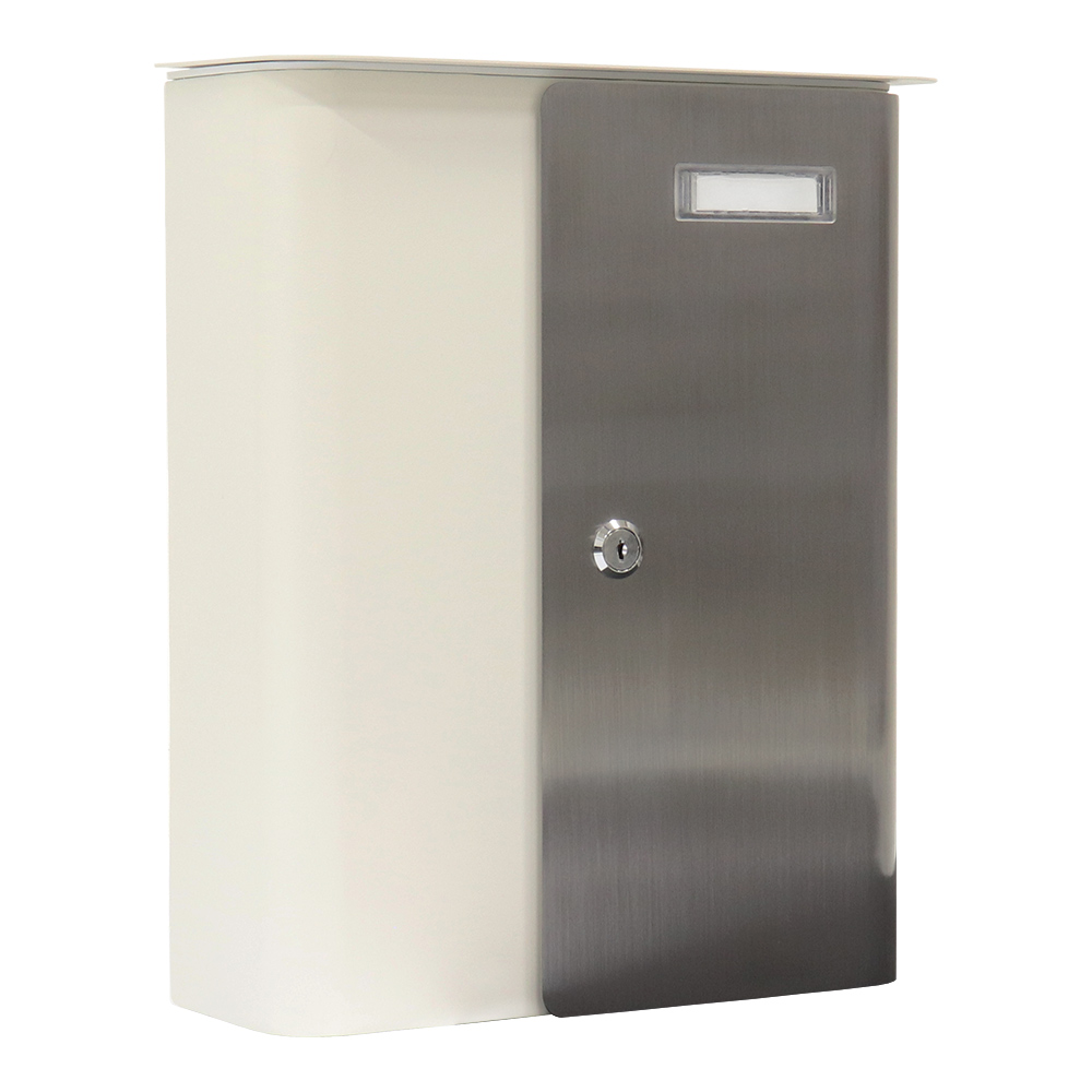 rottner-briefkasten-splashy-korpus-weiss-tuer-edelstahl-s00319_vs.jpeg Rottner Briefkasten Splashy  weiß Edelstahl