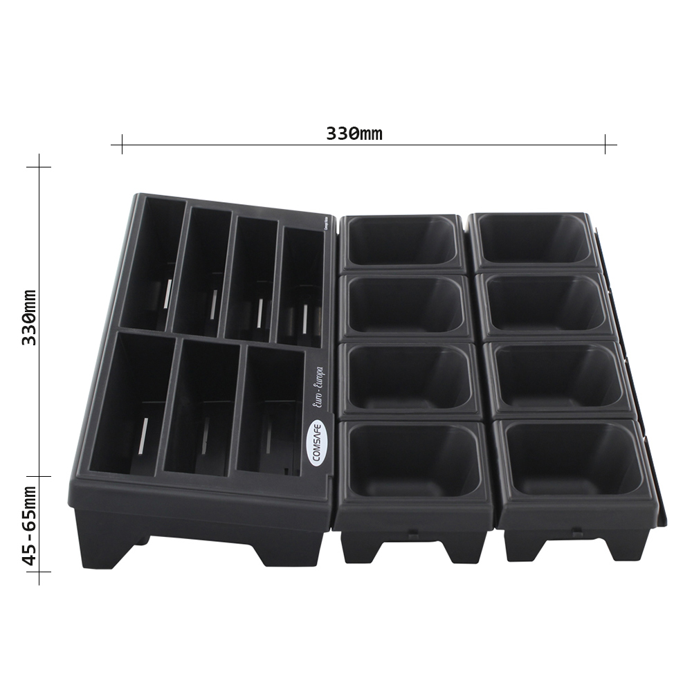 rottner-cash-notes-set-schwarz-t03066_abmessungen.jpeg Rottner Geldzählbrett Cash-Notes Set schwarz