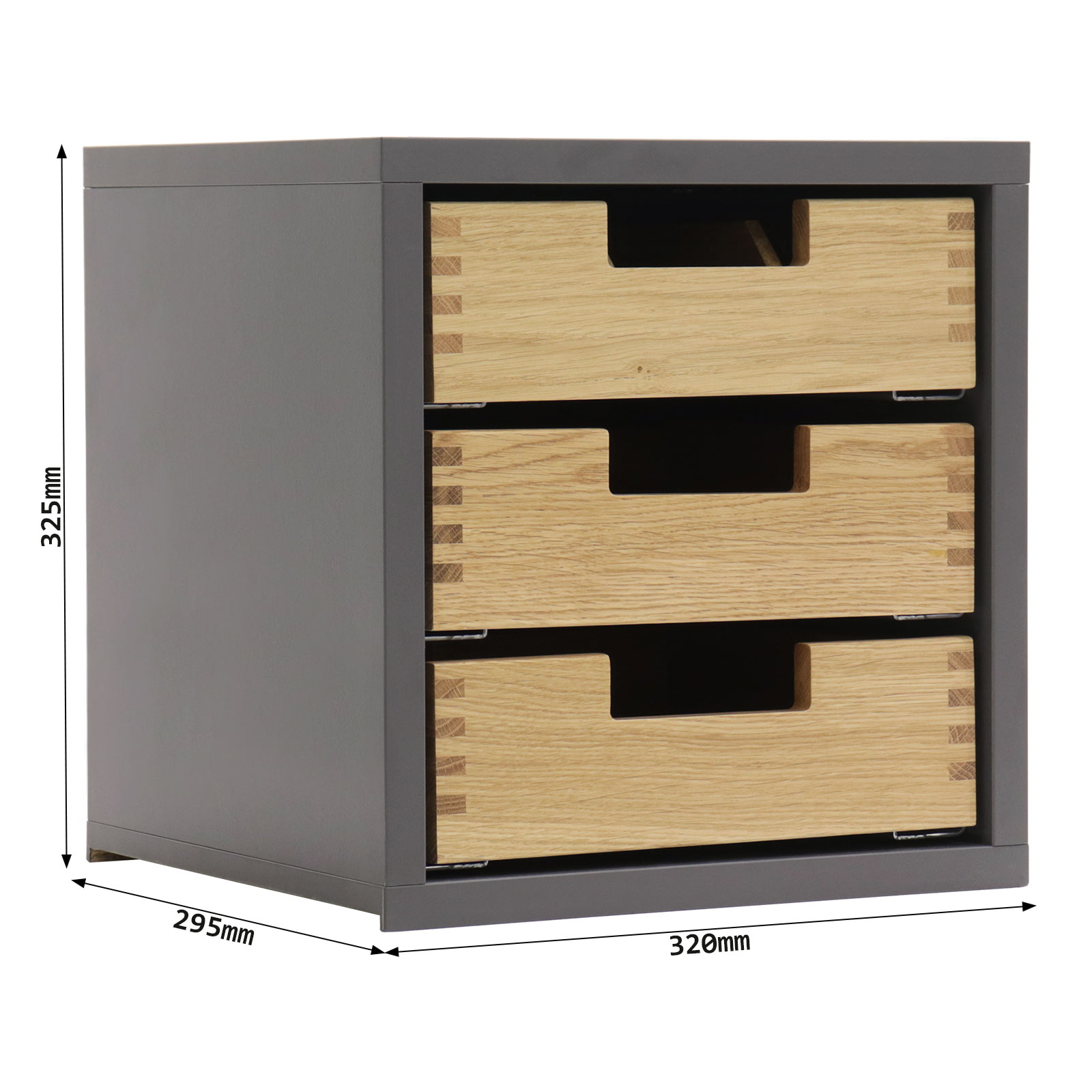 rottner-holzeinsatz-mit-3-laden-t06439_abmessungen.jpeg Rottner Holzeinsatz mit 3 Laden  für Tresore