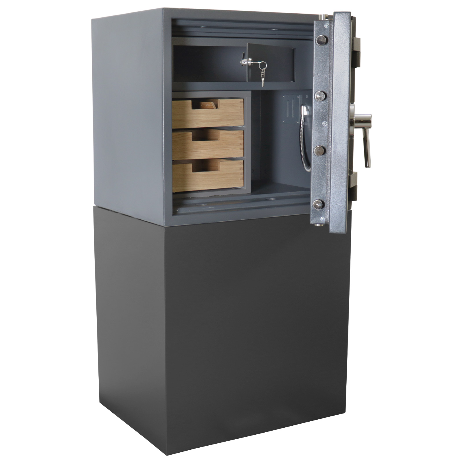 rottner-holzeinsatz-mit-3-laden-t06439_inhalt3.jpeg Rottner Holzeinsatz mit 3 Laden  für Tresore