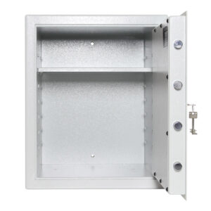 Rottner Möbeltresor HomeStar B500 Doppelbartschloss lichtgrau