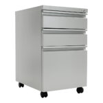 Rottner Rollcontainer Zylinderschloss lichtgrau