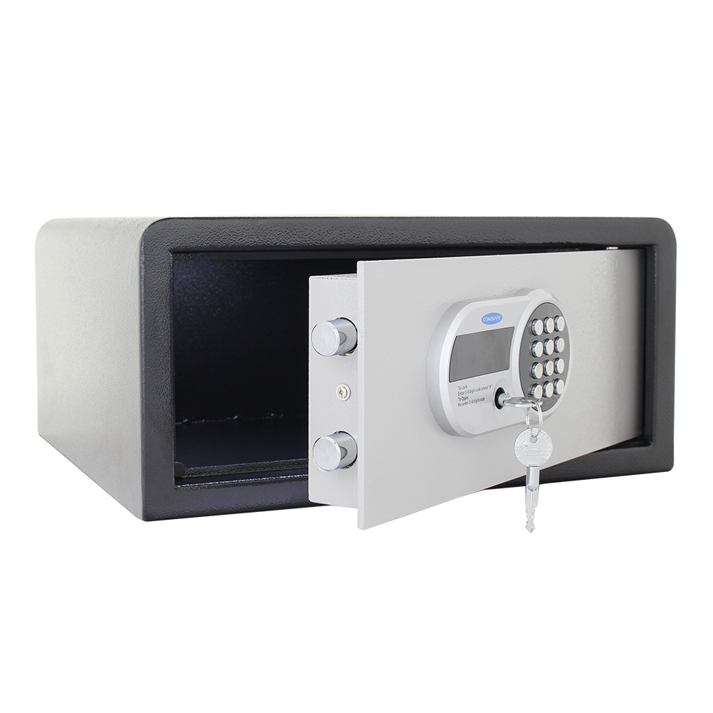 rottner-traveller-laptop-gleichschliessend-t05812_offen.jpeg Rottner Hoteltresor Traveller Laptop Elektronikschloss Schlüssel gleichschließend