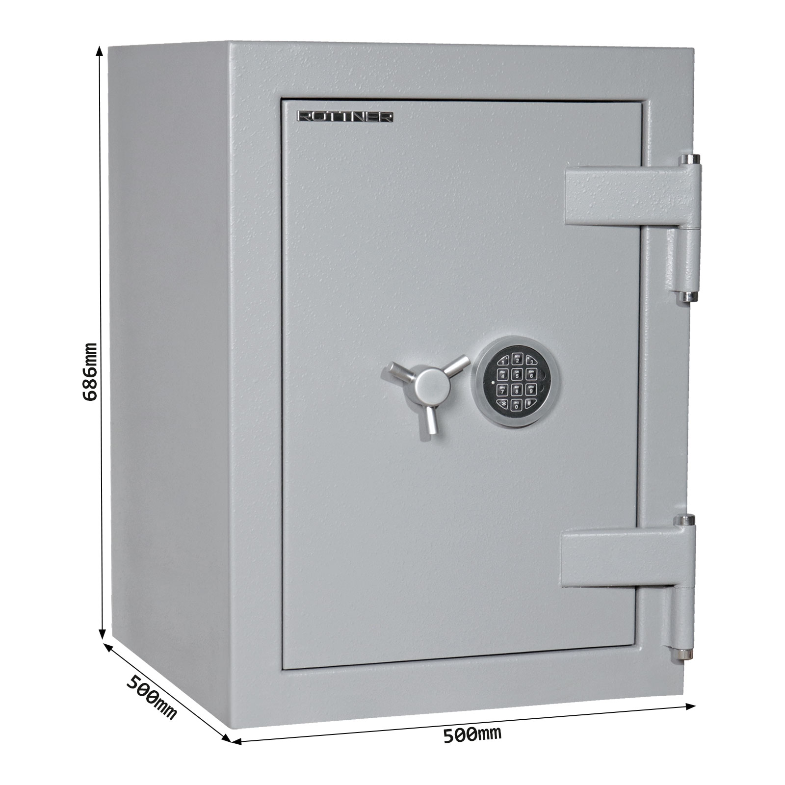 rottner-wertschutzschrank-en2-pearl-70-el-grau-t06423_abmessungen.jpeg Rottner Wertschutzschrank EN2 Pearl 70  Elektronikschloss grau