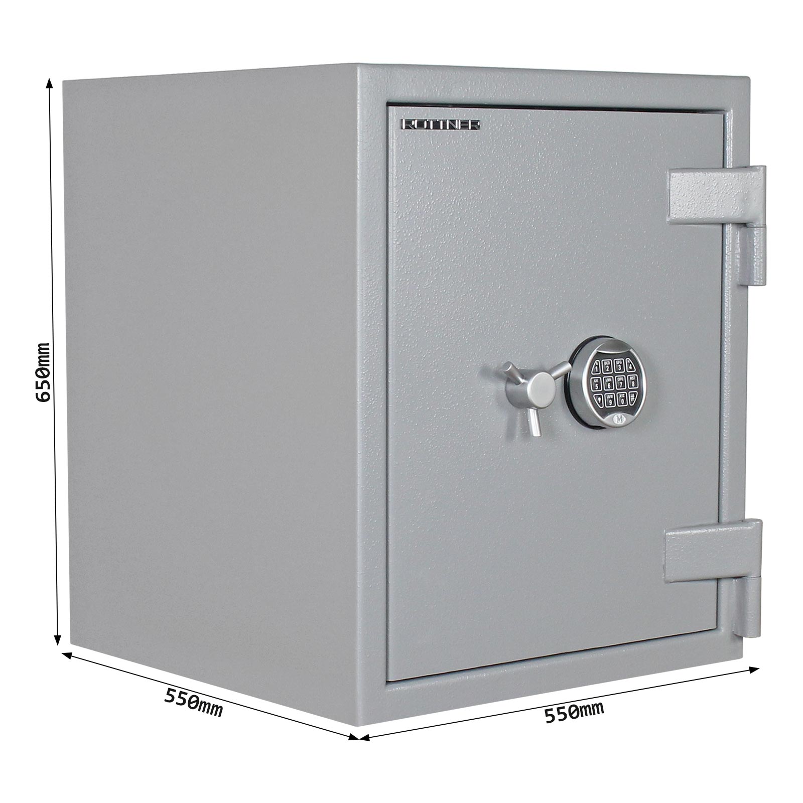 rottner-wertschutzschrank-en3-pearl-60-el-grau-t06427_abmessungen.jpeg Rottner Wertschutzschrank EN3 Pearl 60  Elektronikschloss grau