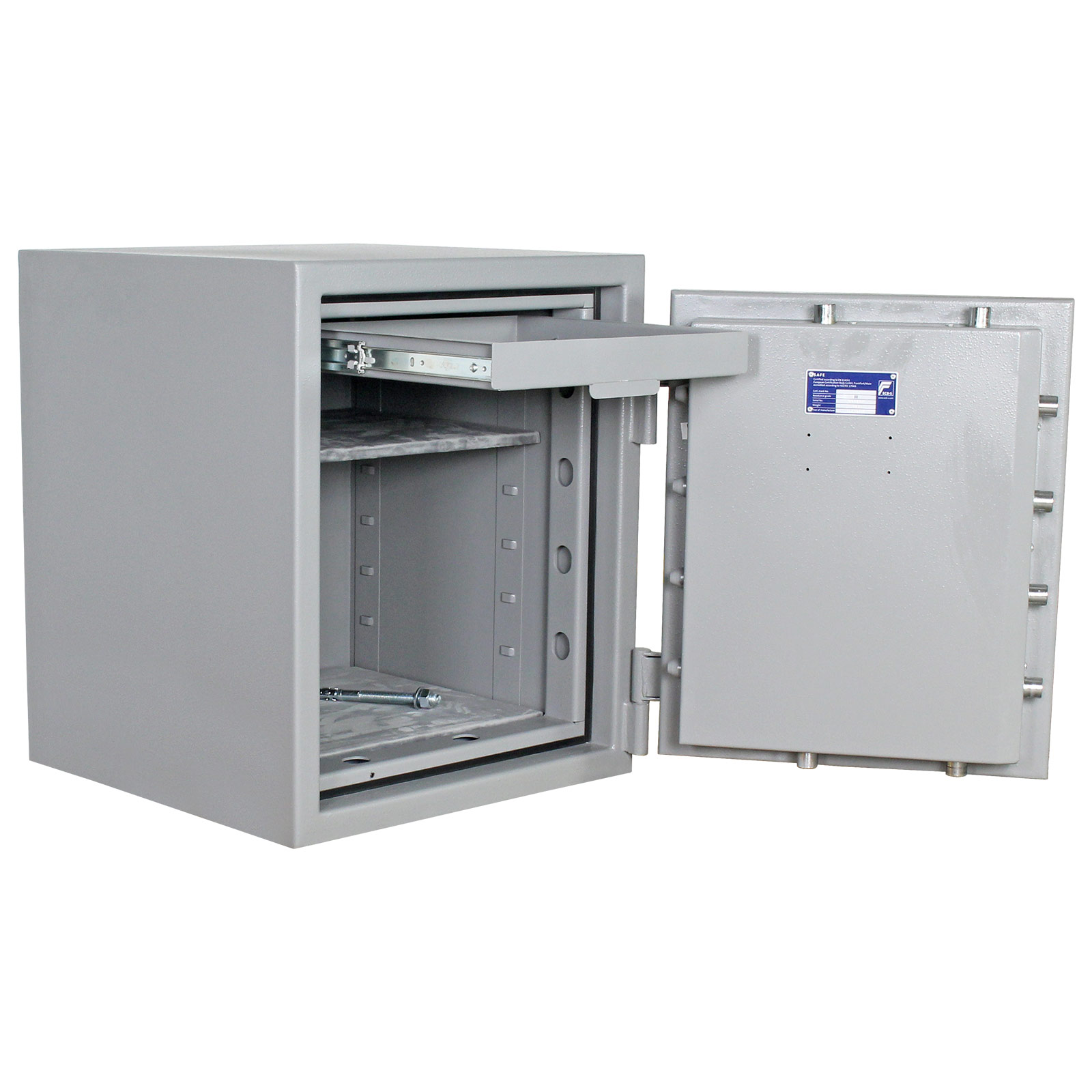 rottner-wertschutzschrank-en3-pearl-60-el-grau-t06427_offen.jpeg Rottner Wertschutzschrank EN3 Pearl 60  Elektronikschloss grau