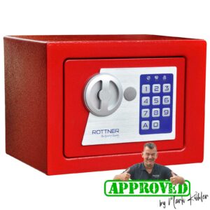 Rottner Elektronik Möbeltresor Dagobert Elektronikschloss rot