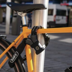 YARDO 7807F/110 black - Fahrradschloss / Kettenschloss ganz ohne Schlüssel mit Fingerprint-Sensor