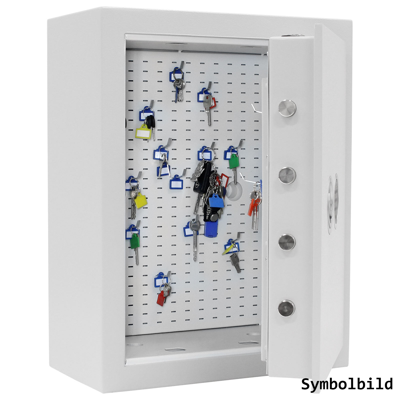 t05183_inhalt2-symbolbild Rottner Schlüsseltresor EN1 STS 150 Premium Doppelbartschloss lichtgrau